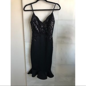 Mermaid sequence cocktail dress